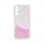 iLike Samsung Galaxy A15 silikona maciņš Water Glitter gaiši rozā