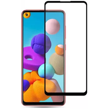 iLike Samsung Galaxy A21s 2.5D Black Frame Full Glue Tempered Glass Screen Protector