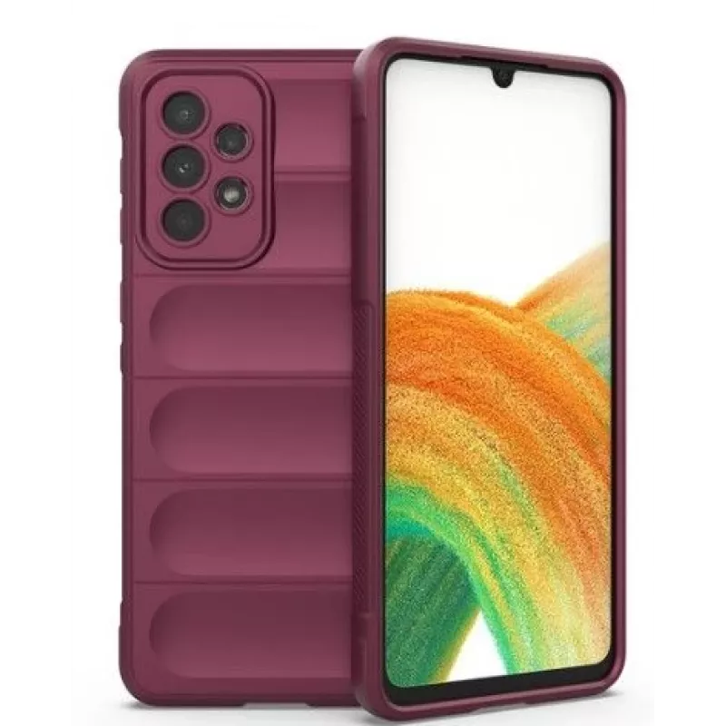 iLike Samsung Galaxy A33 5G Shield Case Flexible Armored Plum