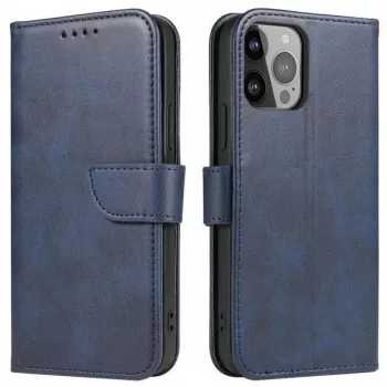iLike Samsung Galaxy A34 5G Flip Wallet Case with Stand Blue