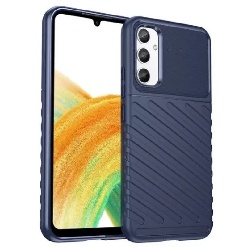 iLike Samsung Galaxy A34 5G Silicone Armor Case Blue