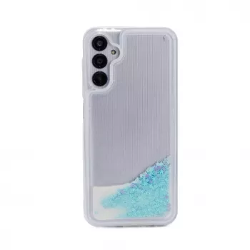 iLike Samsung Galaxy A34 5G Silikona Maciņš Water Glitter Zils