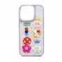iLike Samsung Galaxy A34 Epoxy Cartoon Cover Purple