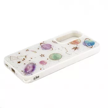 iLike Samsung Galaxy A35 Epoxy Cartoon Cover White