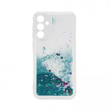 iLike Samsung Galaxy A35 Silikona Maciņš Water Glitter Blue
