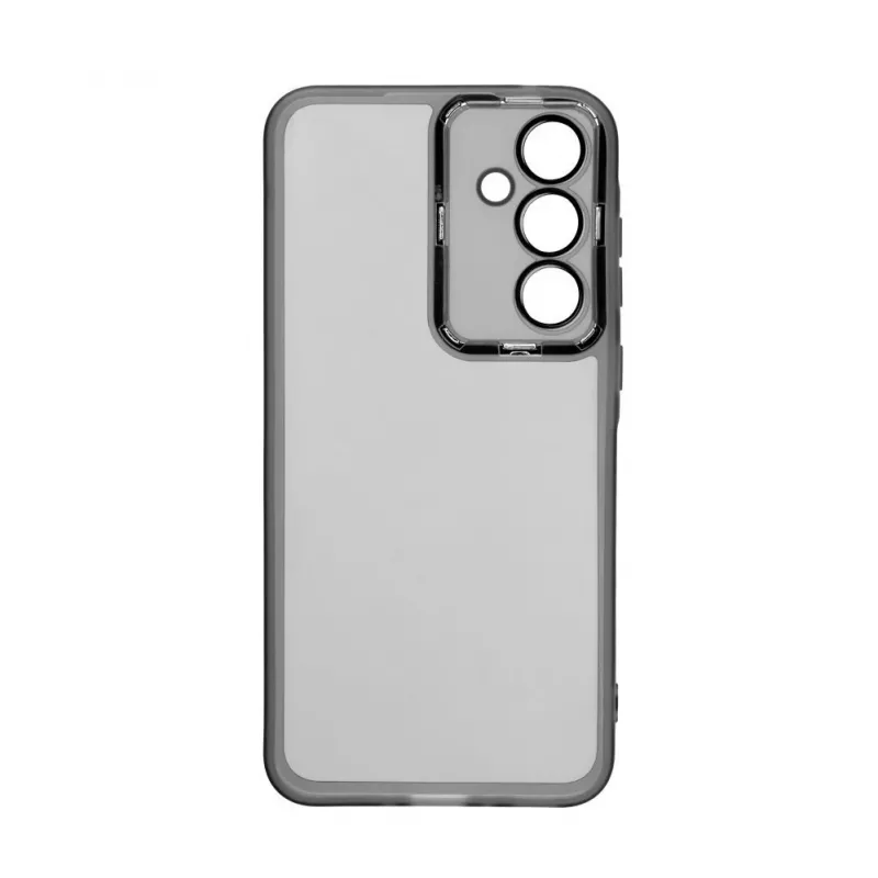 iLike Samsung Galaxy A35 Caurspīdīgs Vāciņš ar Kameras Aizsardzību Melns