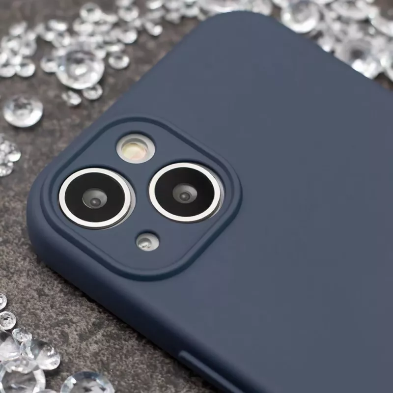iLike Samsung Galaxy A37 5G silikona maciņš tumši zils - triecienus absorbējošs aizmugurējais vāciņš ar mikrošķiedras oderi, matēta apdare, bezvadu uzlādes saderīgs