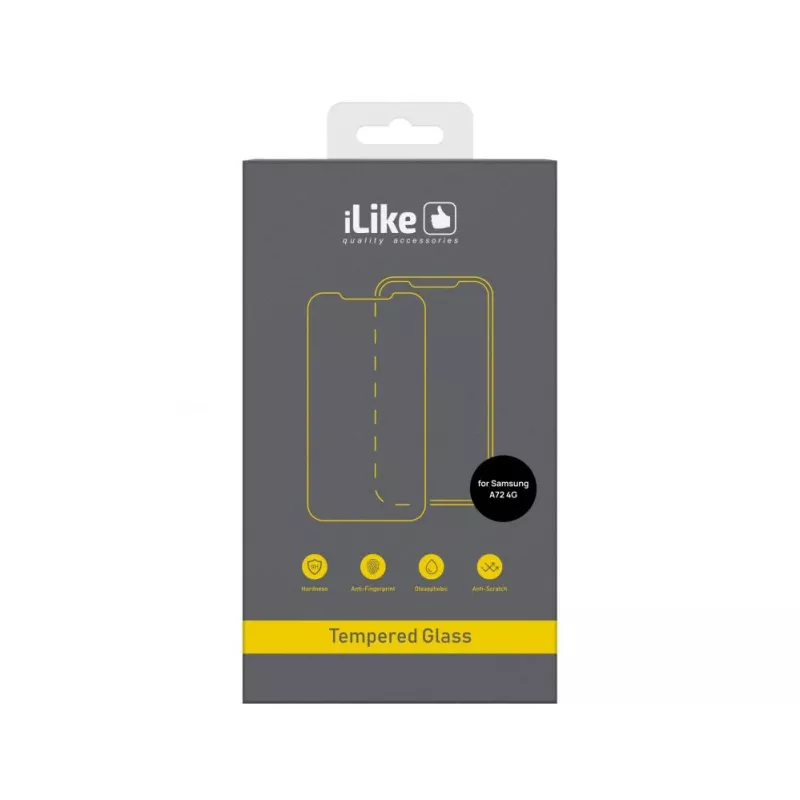 iLike Samsung Galaxy A72 4G 0.33mm Flat Clear Tempered Glass Screen Protector