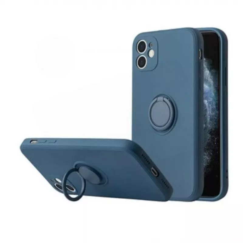 iLike Silicone Ring Case for Xiaomi Redmi Note 10 Pro / Pro Max - Blue