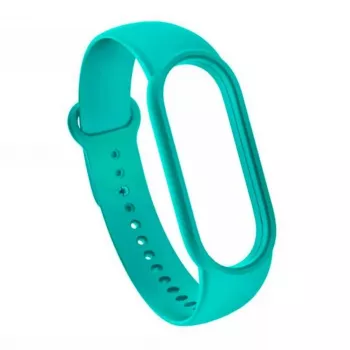 iLike Silikona siksniņa Xiaomi Mi Band 5 / 6 / 7 (18x250mm) Tirkīza