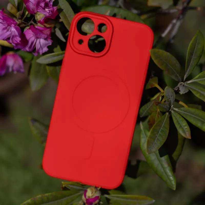 iLike Simple Color Mag Case Samsung Galaxy A57 5G sarkanā krāsā