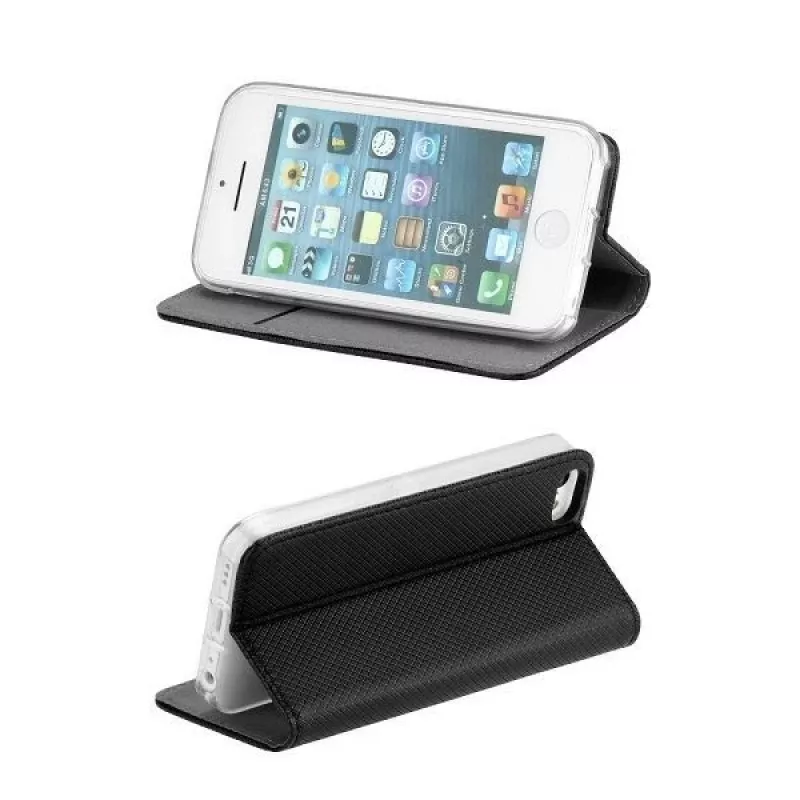 iLike Smart Magnet Book Case for Xiaomi Redmi A3, Black