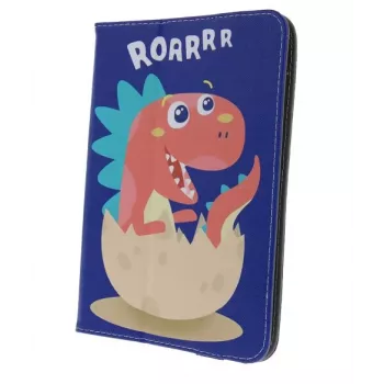 iLike Universāls Folio Maciņš Dino Roar Planšetdatoriem 9-10 inch | Daudzkrāsains Dinozauru Raksts