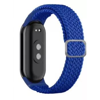 iLike Universal Mi Band 8 aproce pinums auduma siksniņa zila