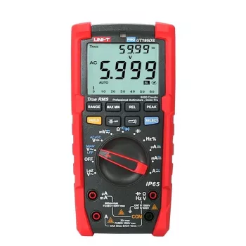ILIKE UT195DS True RMS digitālais multimetrs ar IP65 aizsardzību, CAT III 1000V/CAT IV 600V, 60000 skaitījumi, LoZ, LPF, datu turēšana, fona apgaismojums
