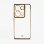 iLike Xiaomi Poco M6 Pro TPU+PC hibrīda aizsargmaciņš ar kameras aizsardzību caurspīdīgs melns