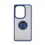 iLike Xiaomi Redmi Note 13 Pro 4G Hybrid Case ar gredzenu tumši zilā krāsā