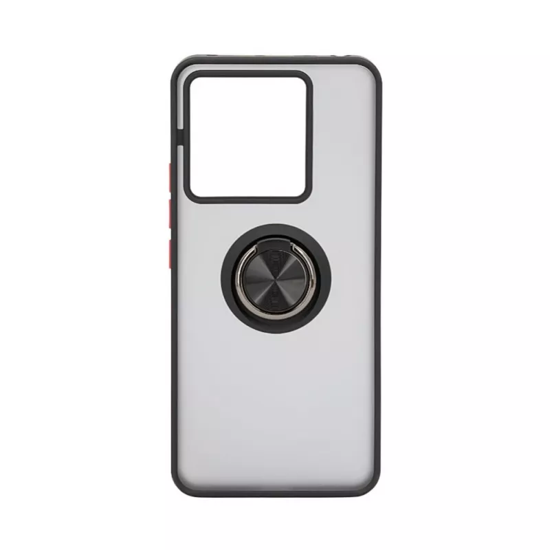 iLike Xiaomi Redmi Note 13 Pro 5G Hybrid Case With Ring Black