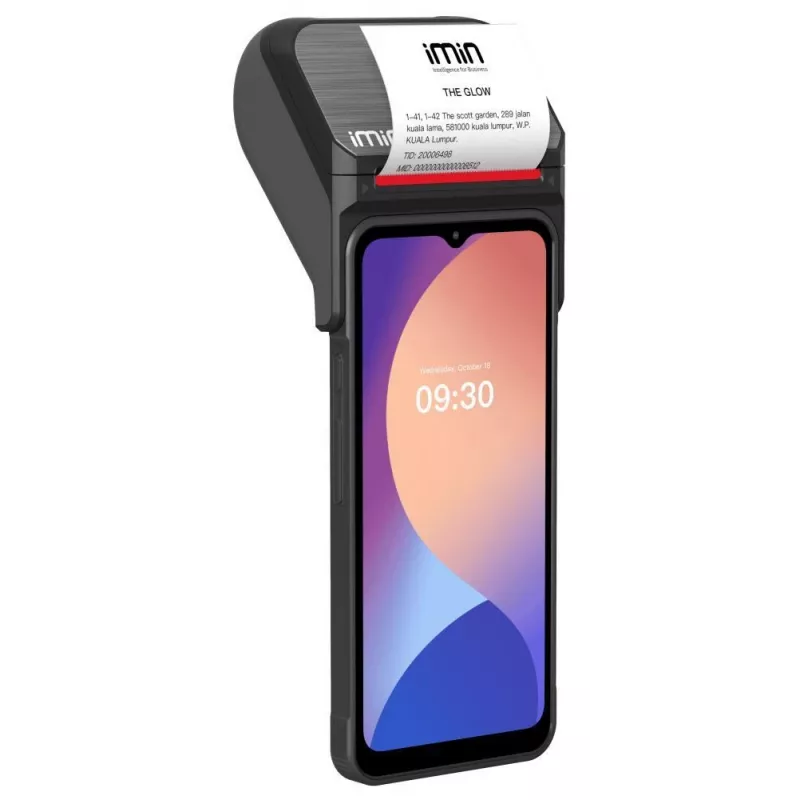 iMin Swift 1 Pro 6,5 inch Android 13 mobilais POS terminālis ar 4GB/32GB, NFC, 4G LTE, IP54 MS115A002