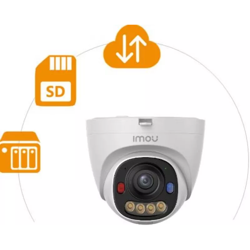 Imou IPC-PS8EP-8X0-0280B 8MP PoE Turret Dome IP Camera ar 30m nakts redzamību, IP67, H.265