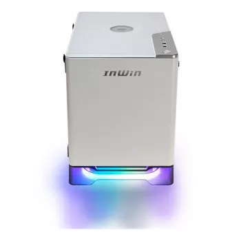 IN WIN A1 Plus Mini-ITX torņa korpuss ar 650W barošanas bloku, balts