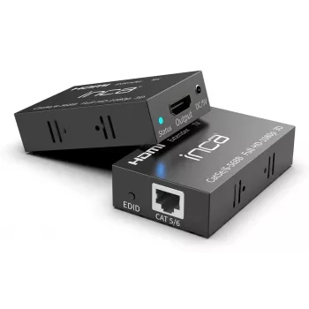INCA IEX-60 HDMI pagarinātājs HDMI 1.4 Full HD 60Hz Melns