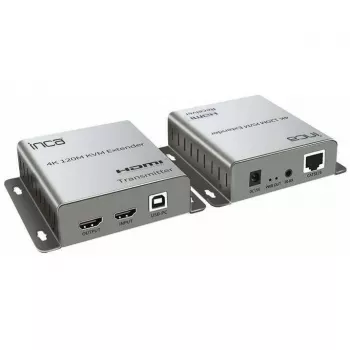 INCA KVM pagarinātājs HDTV-In/Out/Cat5e/6/USB-A 4K 60Hz Pelēks