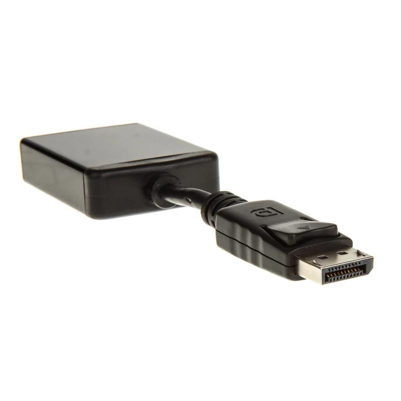 InLine DisplayPort adaptera kabelis, DisplayPort vīrišķais uz DVI-D 24+5 sievišķo, melns, 0,2 m