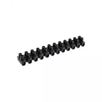 InLine spaiļu bloks 6mm² 12 polu melns 10 gab.