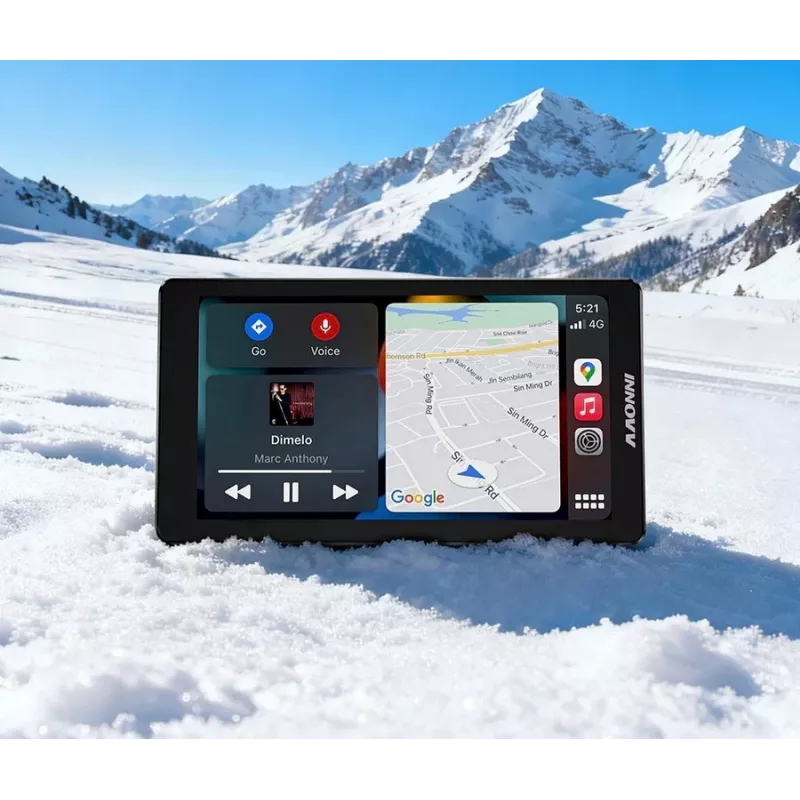 INNOVV N2 BMW motocikla divkanālu videoreģistrators ar Apple CarPlay, 1080p priekšā un aizmugurē, GPS, Wi-Fi, IP67