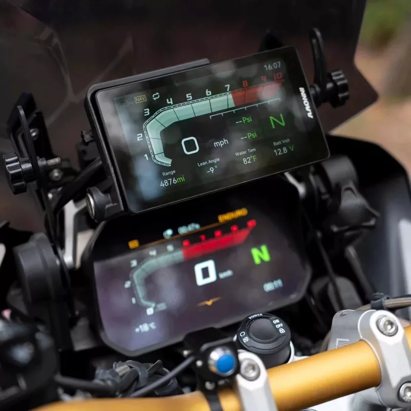 INNOVV N2 BMW motocikla divkanālu videoreģistrators ar Apple CarPlay, 1080p priekšā un aizmugurē, GPS, Wi-Fi, IP67