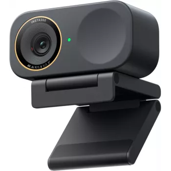 Insta360 Link2C Pro 4K UHD AI tīmekļa kamera ar 3 asu gimbalu, fāzes noteikšanas autofokusu, diviem trokšņu slāpēšanas mikrofoniem, balta LINK2CPRO02