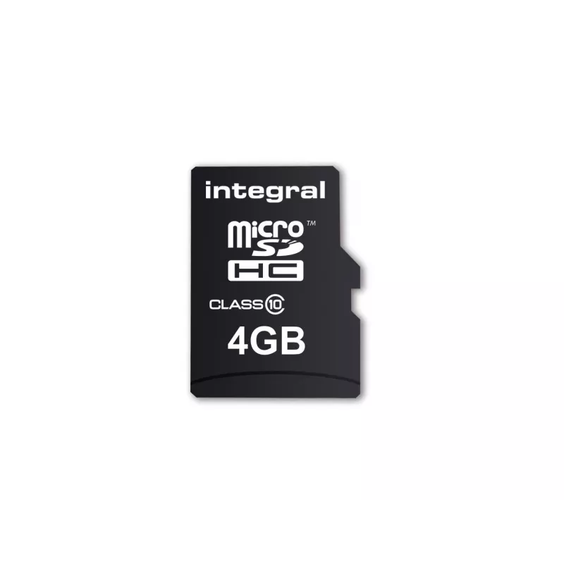 Integral UltimaPro microSDHC Flash Memory Card 4 GB Class 10 UHS-I U1 V10 with SD Adapter
