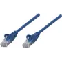 Intellinet Cat6 UTP savienojuma kabelis, RJ-45 tēviņš uz RJ-45 tēviņš, 25 cm, zils, formēts snagless aizsargs 739931