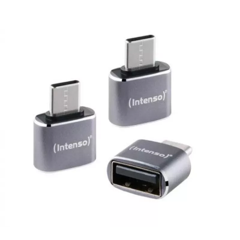 Intenso A480C USB-A uz USB-C adapteris, USB 3.0, Melns