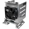 INTER-TECH IPC Mounting Frame ER-47045-1 2,5 collu HDD/SSD 3,5 collu nodalījumā ar 2x USB 3.0 priekšējiem portiem, melns