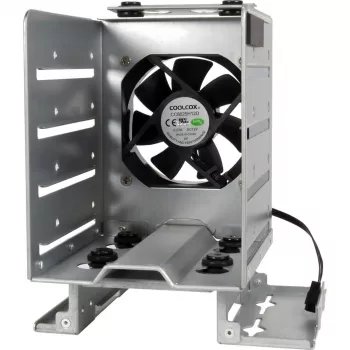INTER-TECH IPC Mounting Frame ER-47045-1 2,5 collu HDD/SSD 3,5 collu nodalījumā ar 2x USB 3.0 priekšējiem portiem, melns