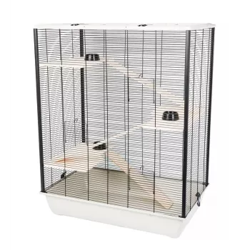 INZ INTER-ZOO Diego + Wood bēšs 780x480x800 mazo dzīvnieku būris