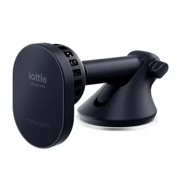 iOttie Velox Pro Active magnētiskais bezvadu uzlādes auto turētājs MagSafe iPhone, melns ar zelta akcentiem