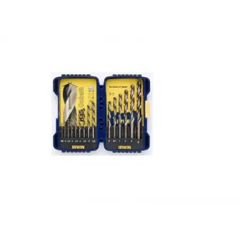 IRWIN 15 gabalu kobalta urbju komplekts 1.5-10 mm HSS M35 dalītais gals DIN 338