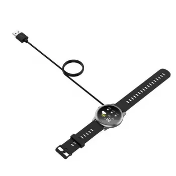 iWear CH2 Universāls USB 1m Strāvas Kabelis Viedpulkstenim 2-pin 4mm Magnētiskais Lādētājs