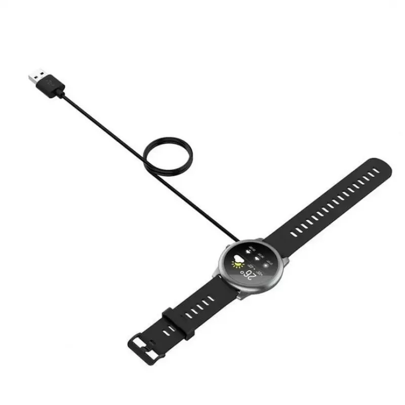 iWear CH2 Universāls USB 1m Strāvas Kabelis Viedpulkstenim 2-pin 4mm Magnētiskais Lādētājs
