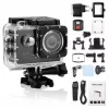 iWear K1 Ultra HD 4K 16MP Wi-Fi sporta kamera ar 2 inch LCD tālvadību un 8 daļu stiprinājumu komplektu