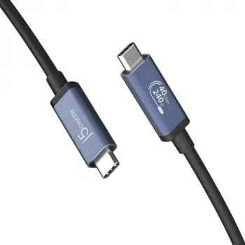 J5create USB4 40Gbps 240W USB Type-C kabelis (0,8 m, melns)