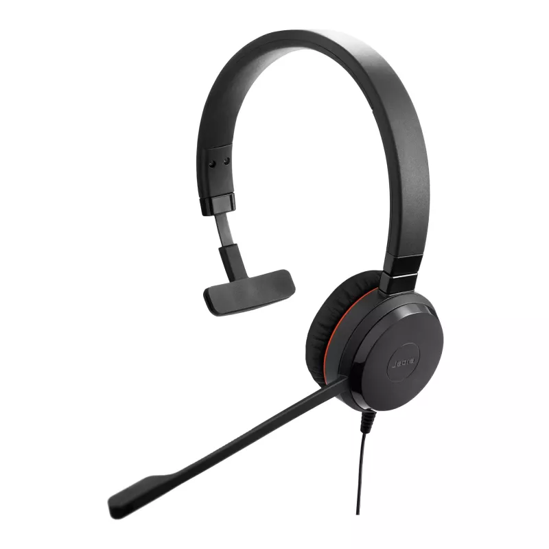 Jabra Evolve 20 Special Edition MS Mono USB-C vadu austiņas - ādas ausu spilventiņi, USB-C, iebūvēta skaļuma regulēšana un izslēgšana, Microsoft sertificēts (4993-823-389)