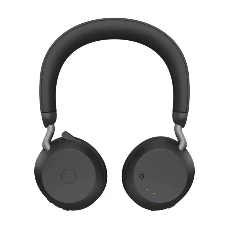 Jabra Evolve2 75 bezvadu Bluetooth austiņas ar aktīvo trokšņu slāpēšanu, Microsoft Teams sertificētas, melnas