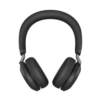 Jabra Evolve2 75 bezvadu Bluetooth austiņas ar aktīvo trokšņu slāpēšanu, Microsoft Teams sertificētas, melnas