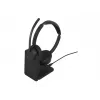 Jabra Evolve3 45 Stereo austiņas ar Link 390c USB-A adapteri Microsoft Teams, melnas