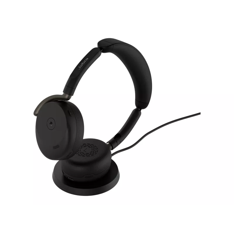 Jabra Evolve3 65 Flex Link 390a MS bezvadu uzlādes paliktņa austiņas