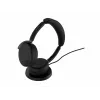 Jabra Evolve3 65 Flex UC Link 380c bezvadu uzlādes paliktnis austiņas - melnas